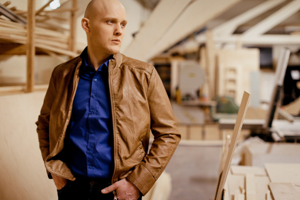 Actor portrait on location for magazine