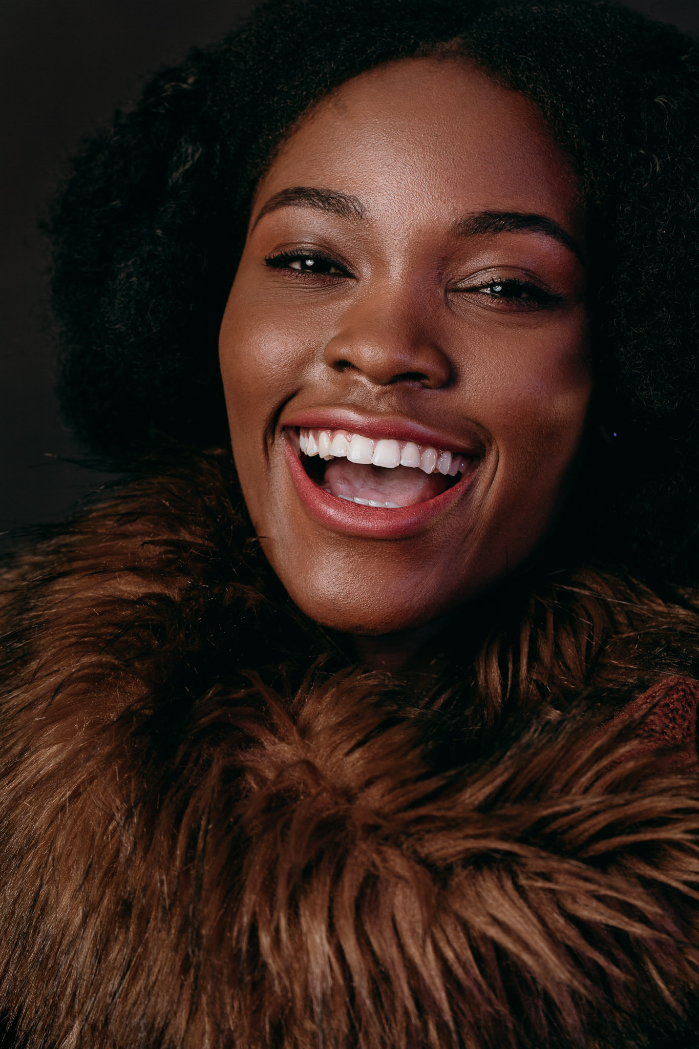  Emotional portrait, great laugh.